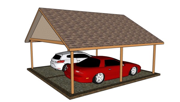 Two car carport plans